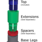 Legs to use with Egg Crate to increase height and stability.